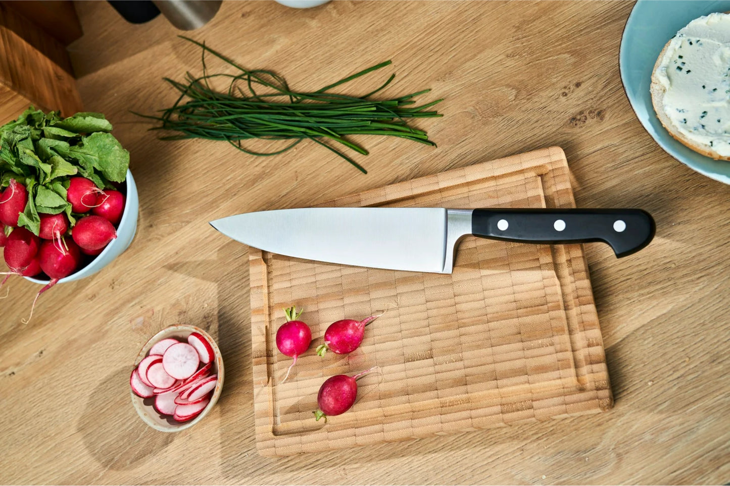 Excellent Hankless (Chef/ Kitchen ) Knife - 13cr13 Stainless Steel Fiber Glass Handle | Total Length 13.5 Inches |