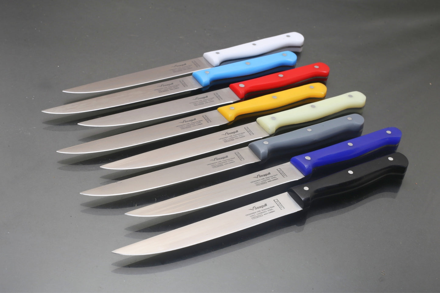 Seagull Chef Knife β Sleek Design, 13cr Chrome With Acrylic Handle ( Total length 9.3 inches)