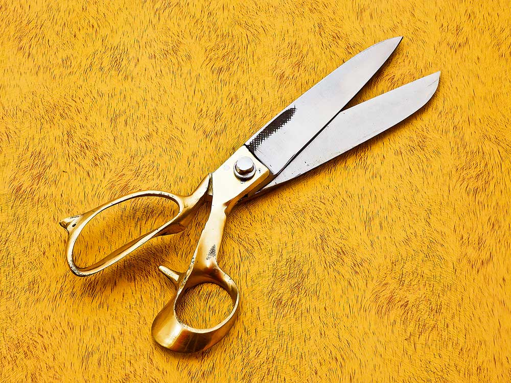 Brass Handle Professional Tailoring Scissors 11 Inches – High-Quality Scissors Made in Pakistan