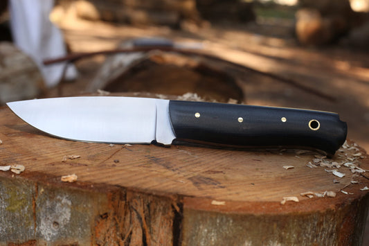 🏕️ Hunting | Chef Skinner Knife With Leather Cover – J2 Steel with Micarta Handle 🔪 Blade Length 4.3 inches