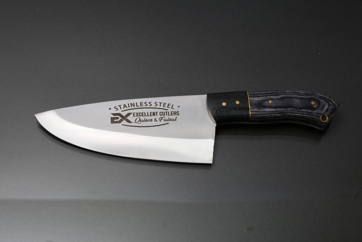 Excellent Butcher Skinning Knife – 6” Blade | Micarta/Color Wood Handle | 12C27 Stainless Steel