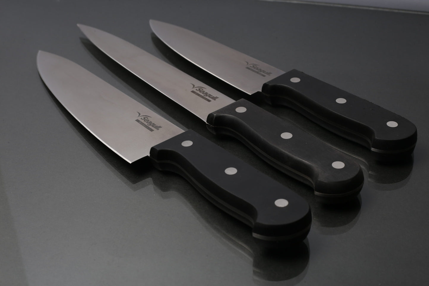 3PC Seagull Knives Set / X40Cr14 Stainless Steel Razor Sharp Blades