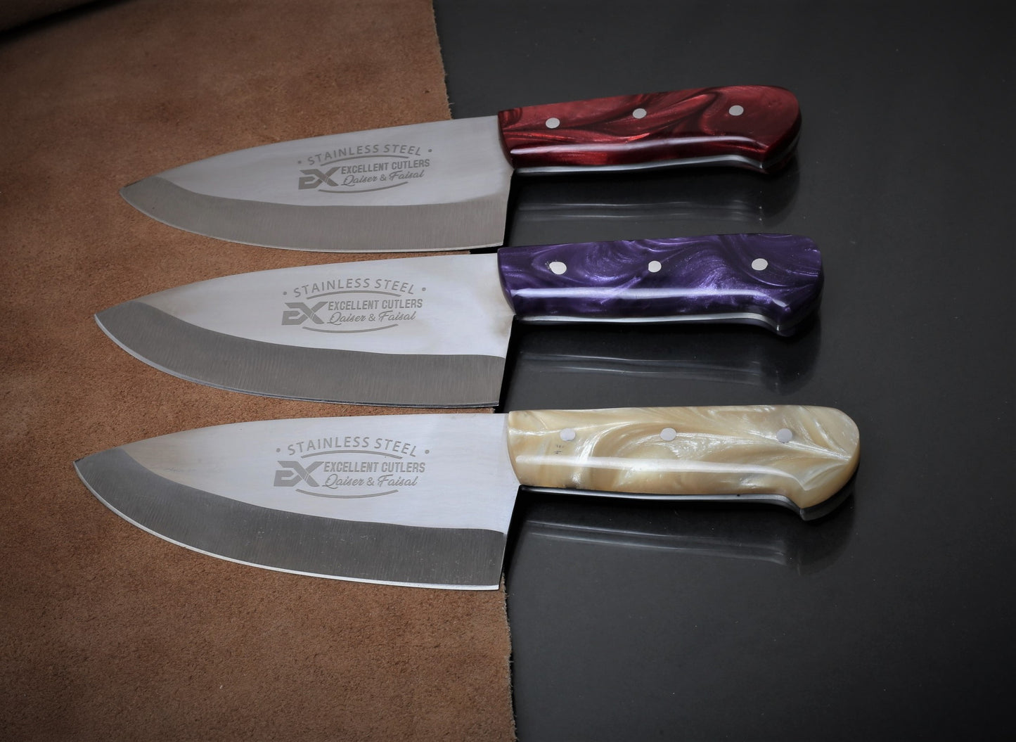 Excellent Cutlers 6" Japanese Stainless Steel Skinner Knife | 4" Resin Handle Pro Hunting & Skinning Blade