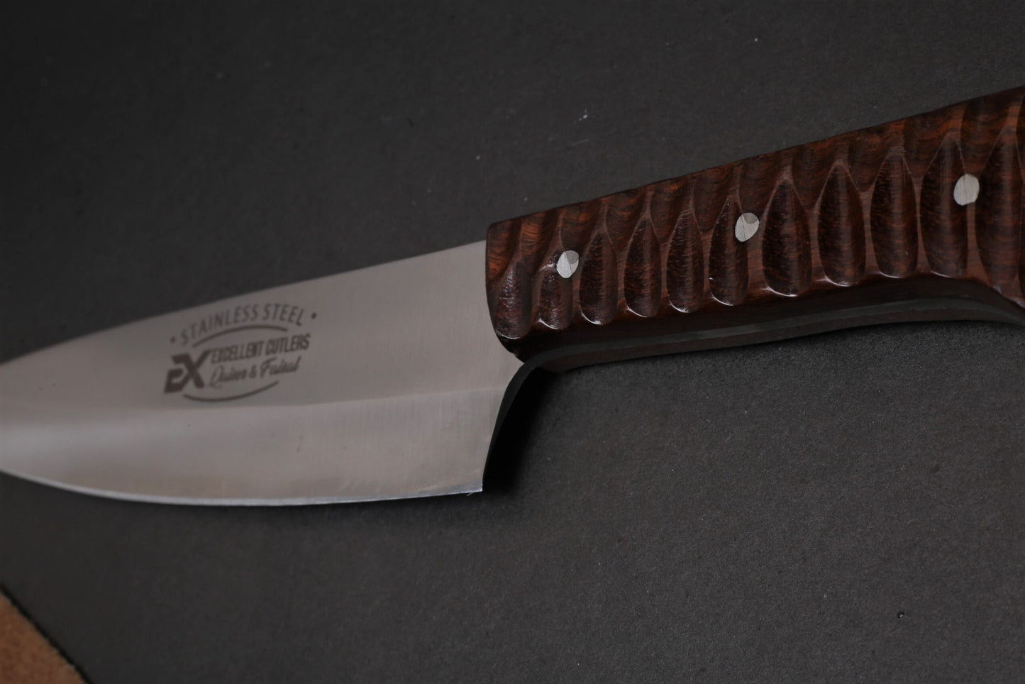 Premium Chef/Kitchen Knife ( Rosewood Edition ) - 12c27 Stainless Steel | Total Length 12.8 Inches