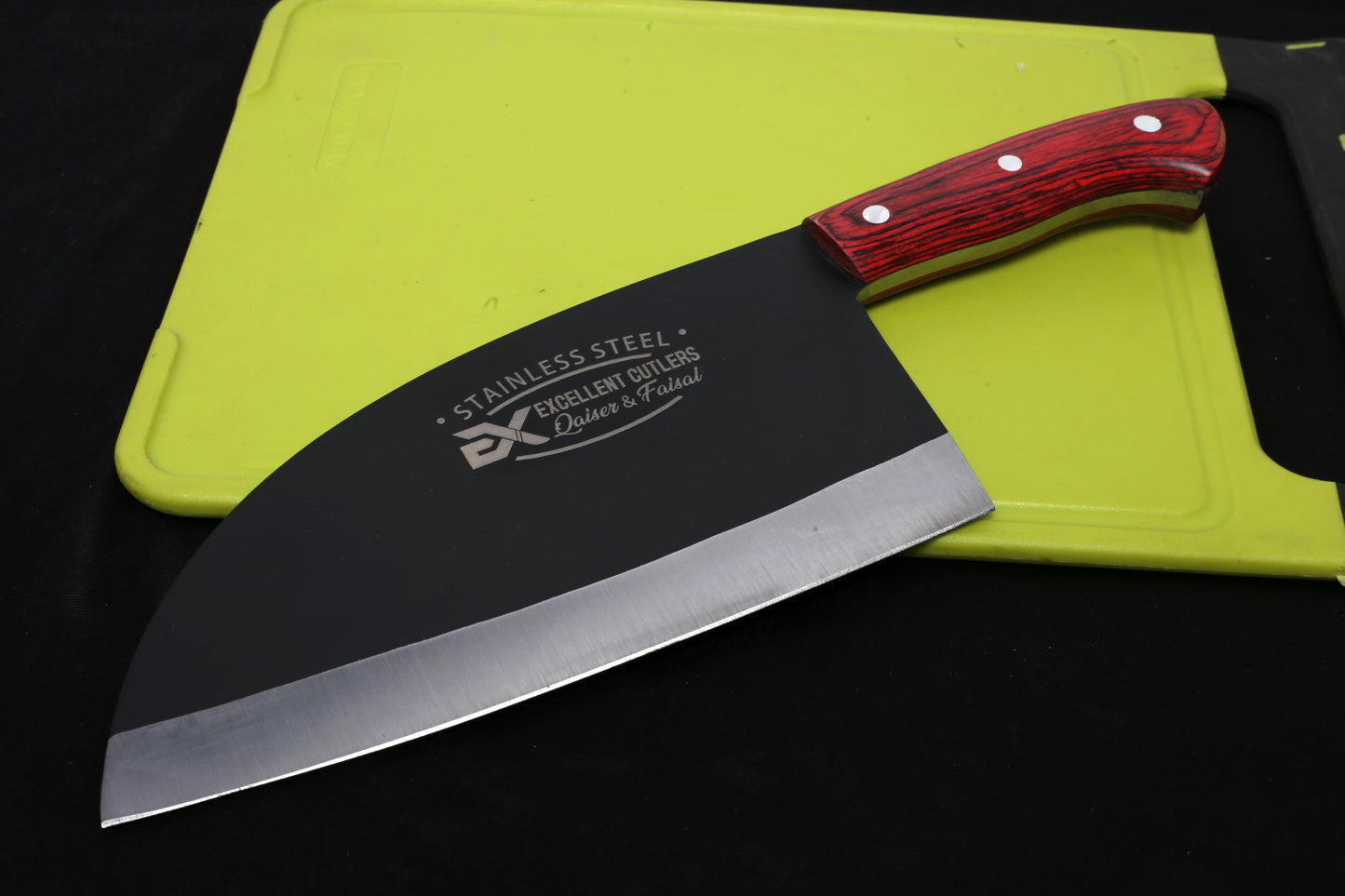 Serbian Cleaver ( Toka ) High Carbon With Powder Coating (840g) | Total Length 12.5 Inches |