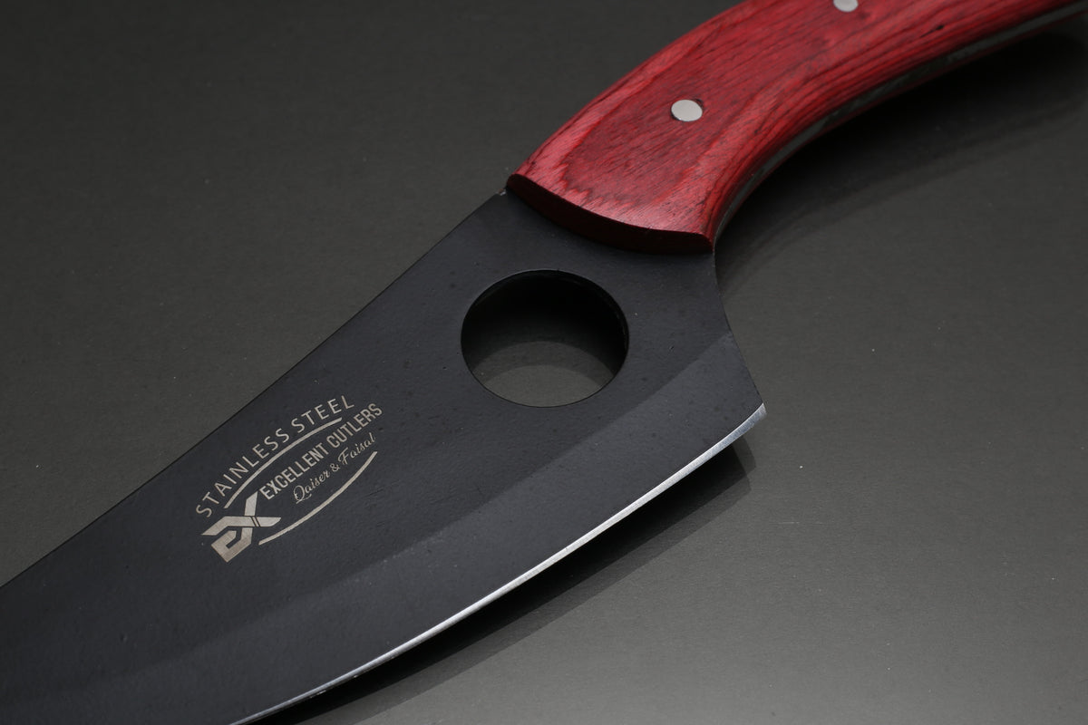 Husk & Skinner Hunting Knife | 6.5" High Carbon Steel Powder Coated Blade
