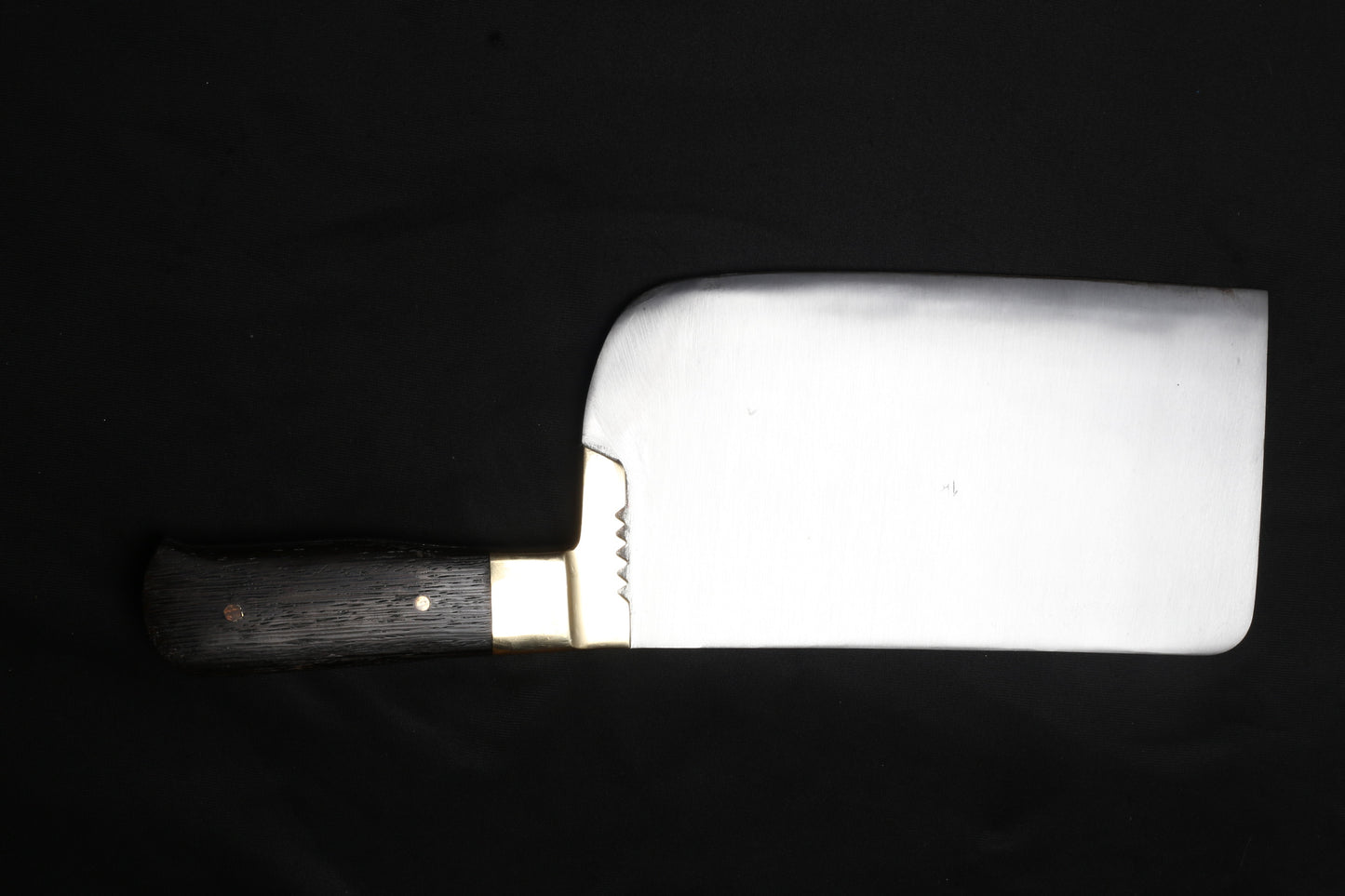 Custom Hand-Forged Mutton Chopper | High Carbon Kamani Steel Cleaver with African Wenge Wood & Brass Bolster