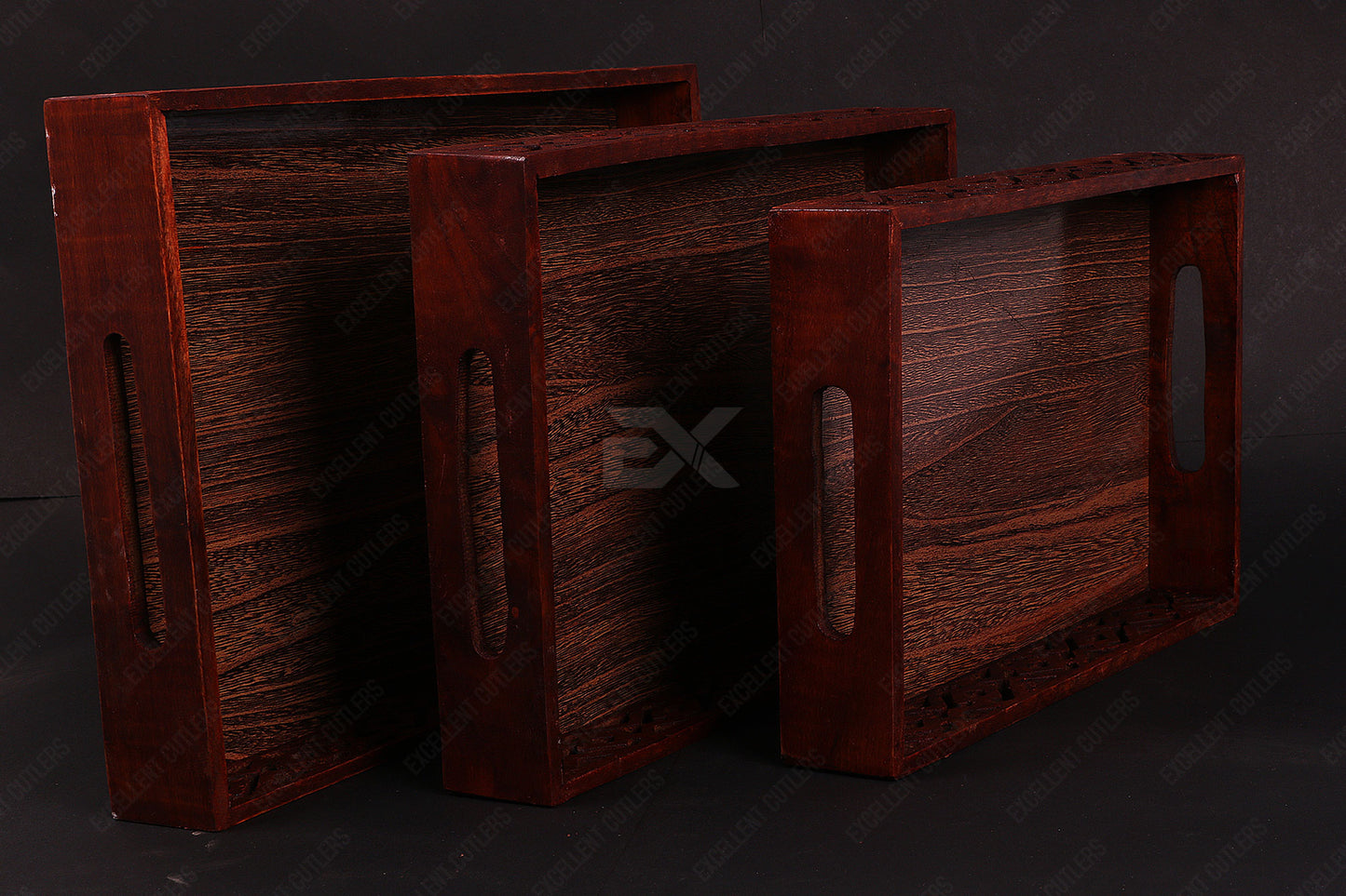 Beautiful Wooden Tray Set