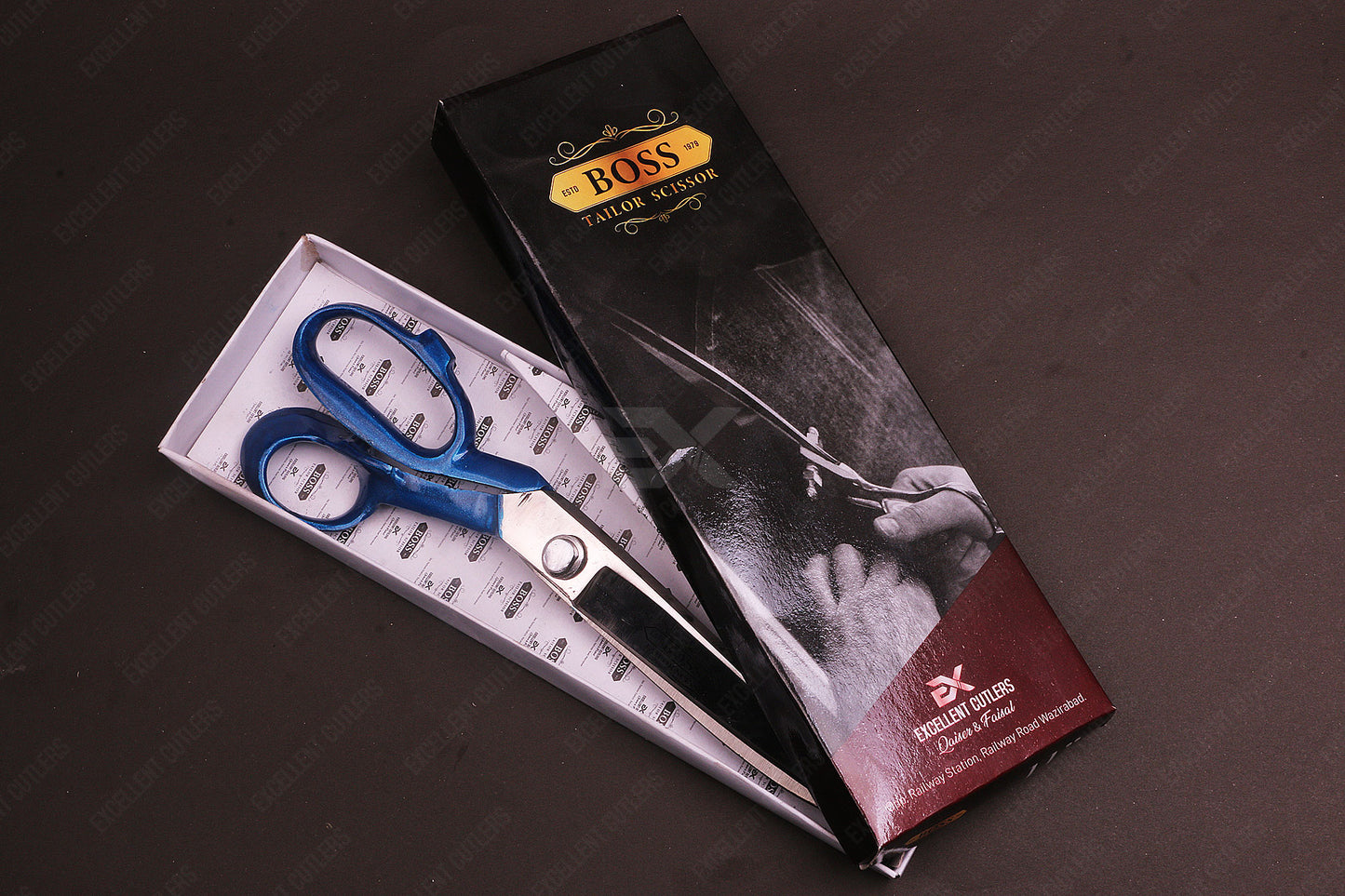 Professional Boss 11″ Tailor Scissor Blue Handle – Premium Quality Tailor Scissors for Precision Cutting