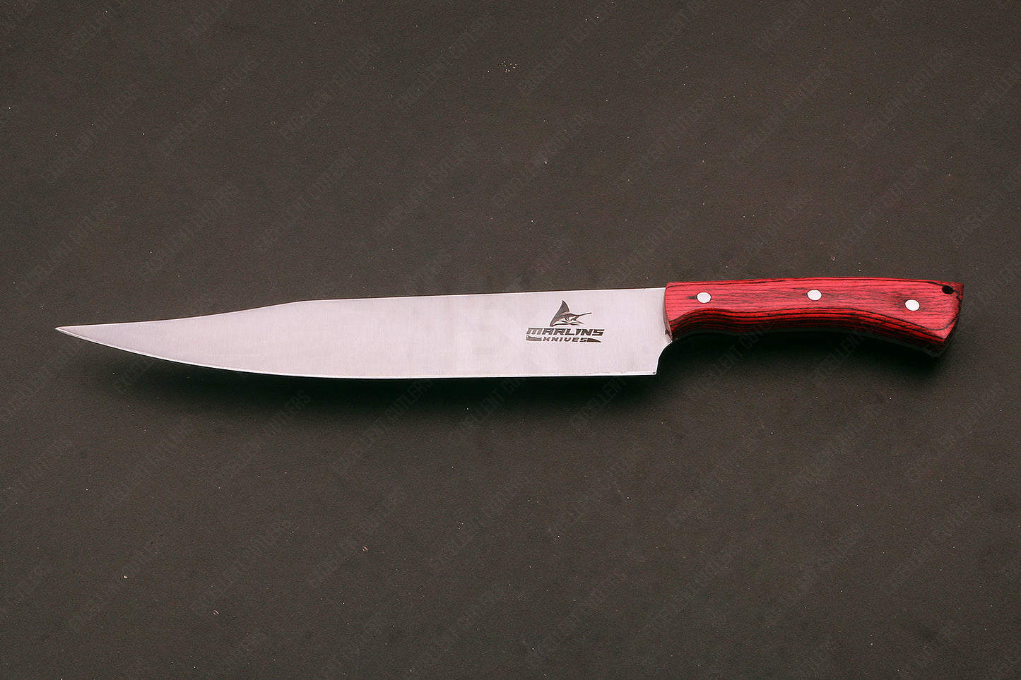 Marlins 15" Slaughter ( Takbir) Knife – With 12cr27 blade and Wood Handle (Total Length 15 Inches )