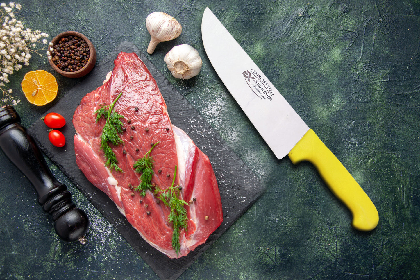 High Carbon Stainless Steel Chef Knife | Stainless Steel Slaughter Knife | Stainless Steel Kitchen Knife