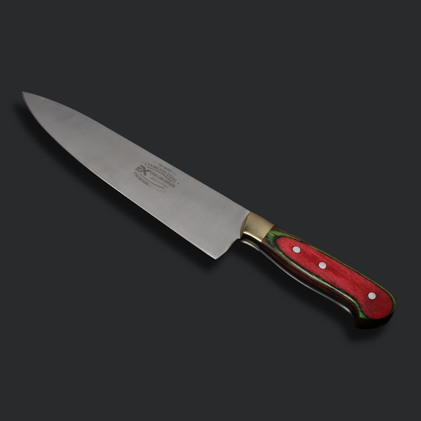 Handmade 3-Piece Luxury Chef & Butchering Knife Set | Japanese Stainless Steel Blades & Flat Grind