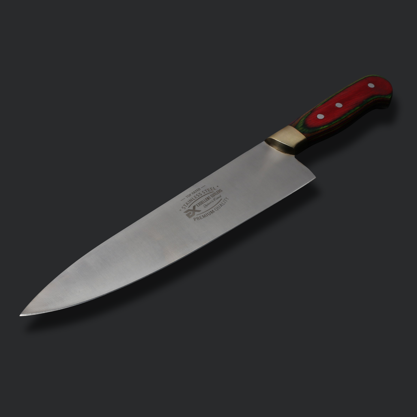 Handmade 3-Piece Luxury Chef & Butchering Knife Set | Japanese Stainless Steel Blades & Flat Grind