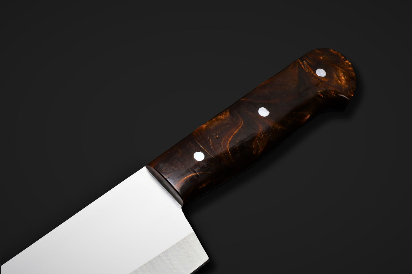 Premium 10-Inch  Classic J2 Stainless Steel Chef & Slaughter Knife – Vibrant Multi-Color Resin Handle Edition