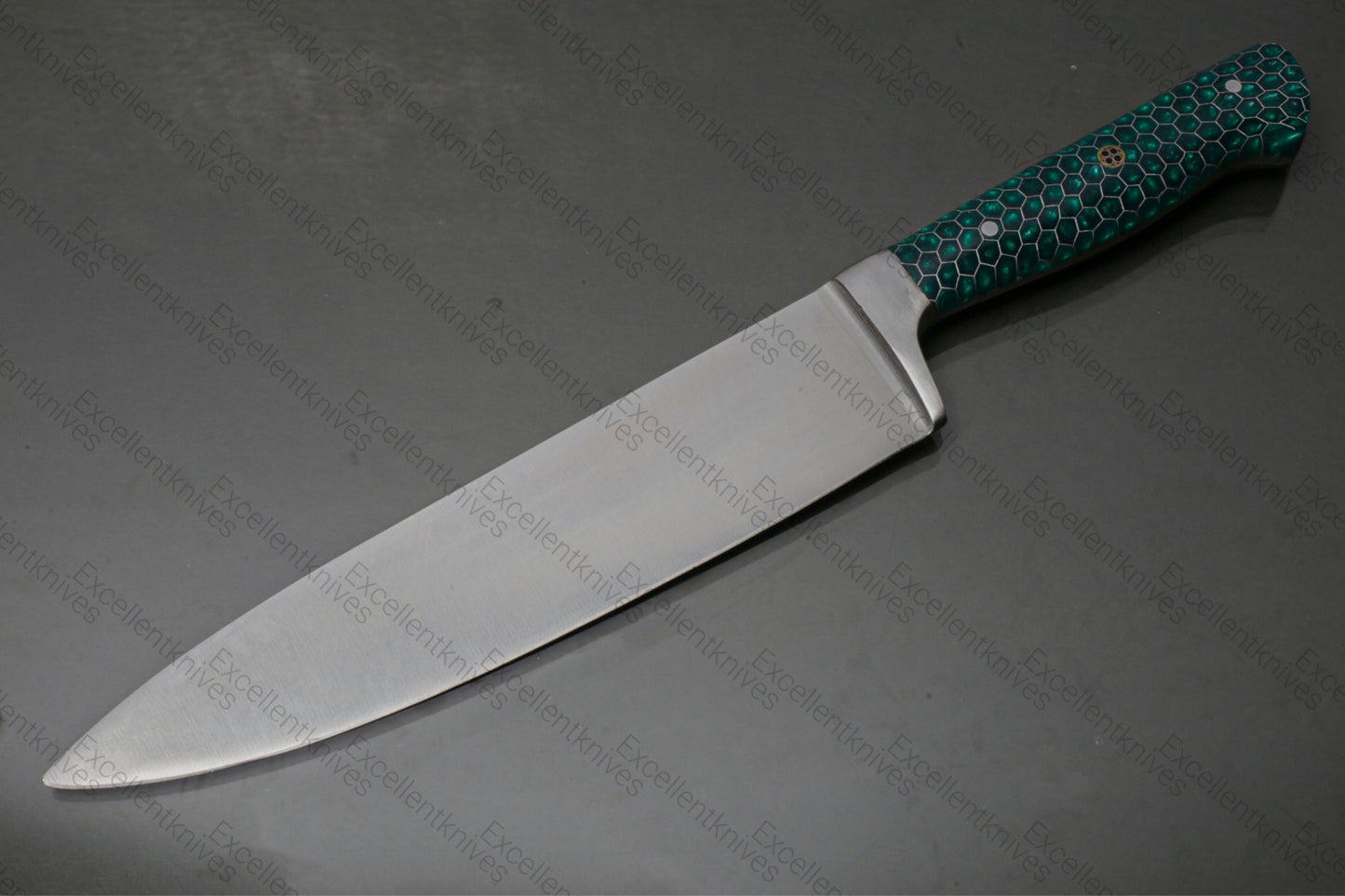 1Pc Excellent Premium Quality Chef/ Kitchen Knife With Honey Comb Handle