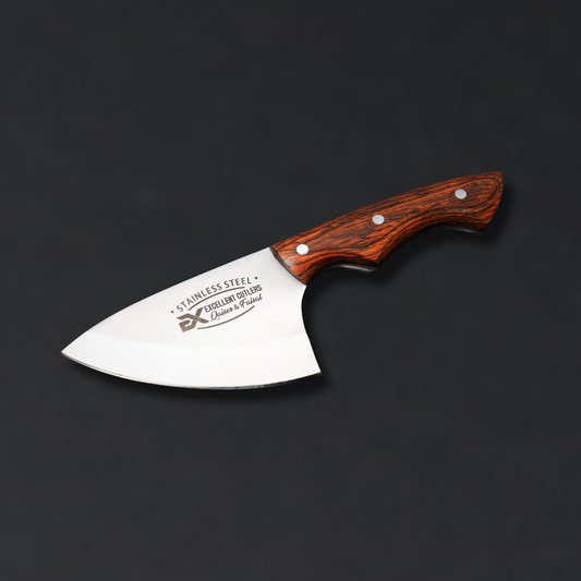 Scorpion Skinner Knife - Handcrafted Blade 4-Inch – 12C27 Stainless Steel & Multi-Color Wood Handle