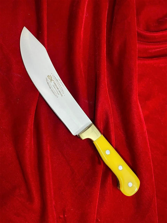 Excellent Cutlers Premium 7-Inch blade Turkish Knife | 12C27 Stainless Steel | Acrylic Handle & Brass Bolster