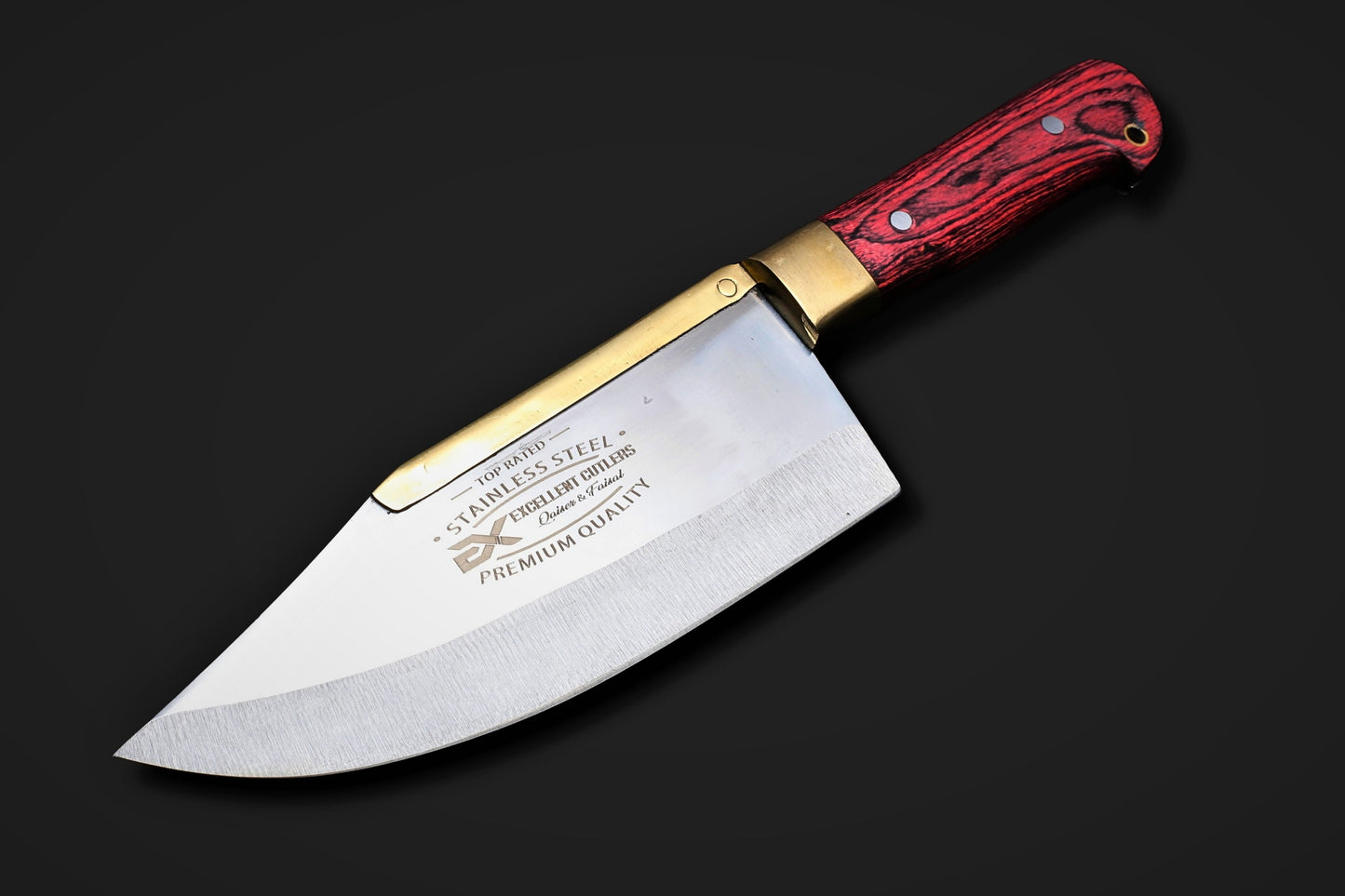 The Brassback Skinner: Excellent Cutlers 7-Inch 12C27 Stainless Steel Chef & Skinner Knife
