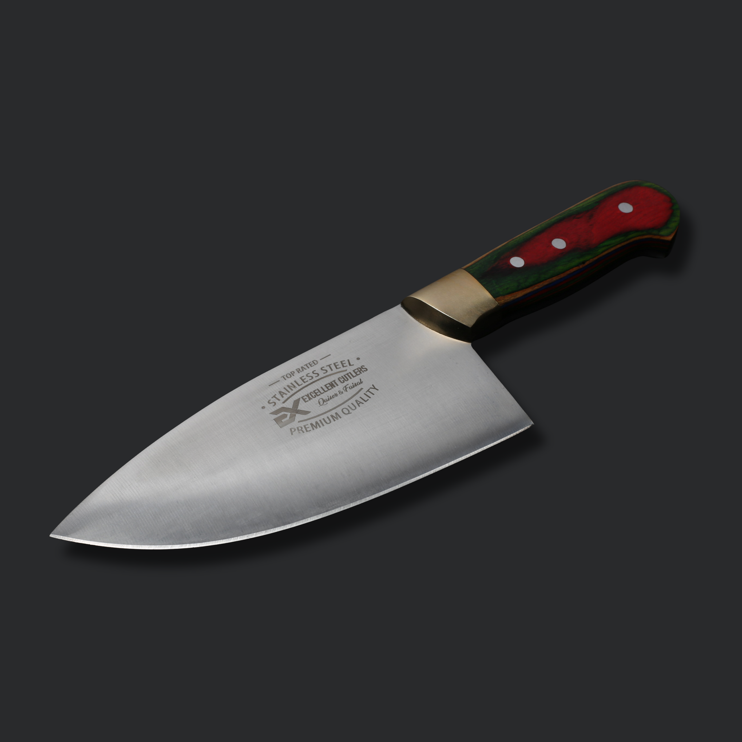 Handmade 3-Piece Luxury Chef & Butchering Knife Set | Japanese Stainless Steel Blades & Flat Grind