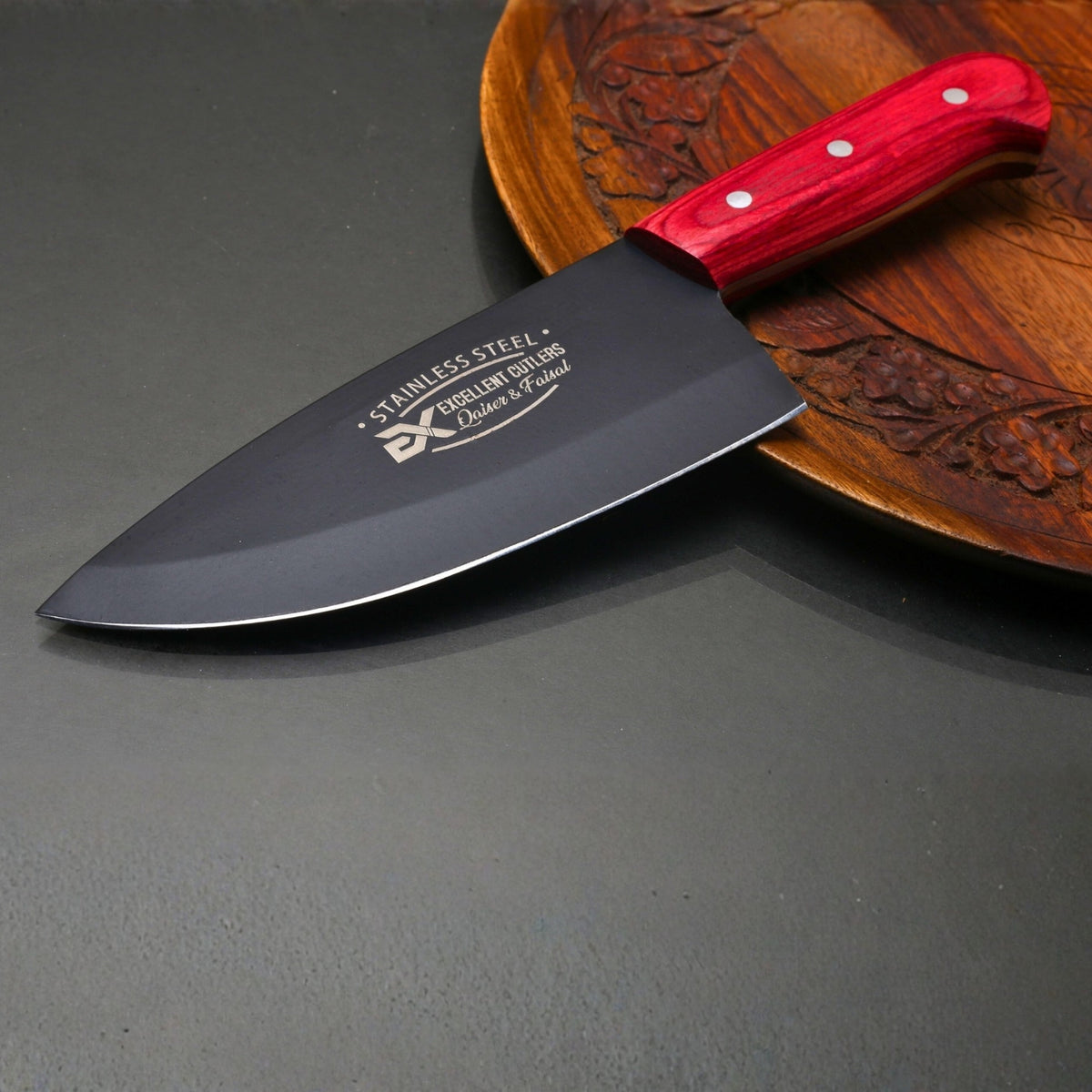 Excellent High Carbon Skinner – With Powder coating, Color Wood handle (Total length 10 inches) 