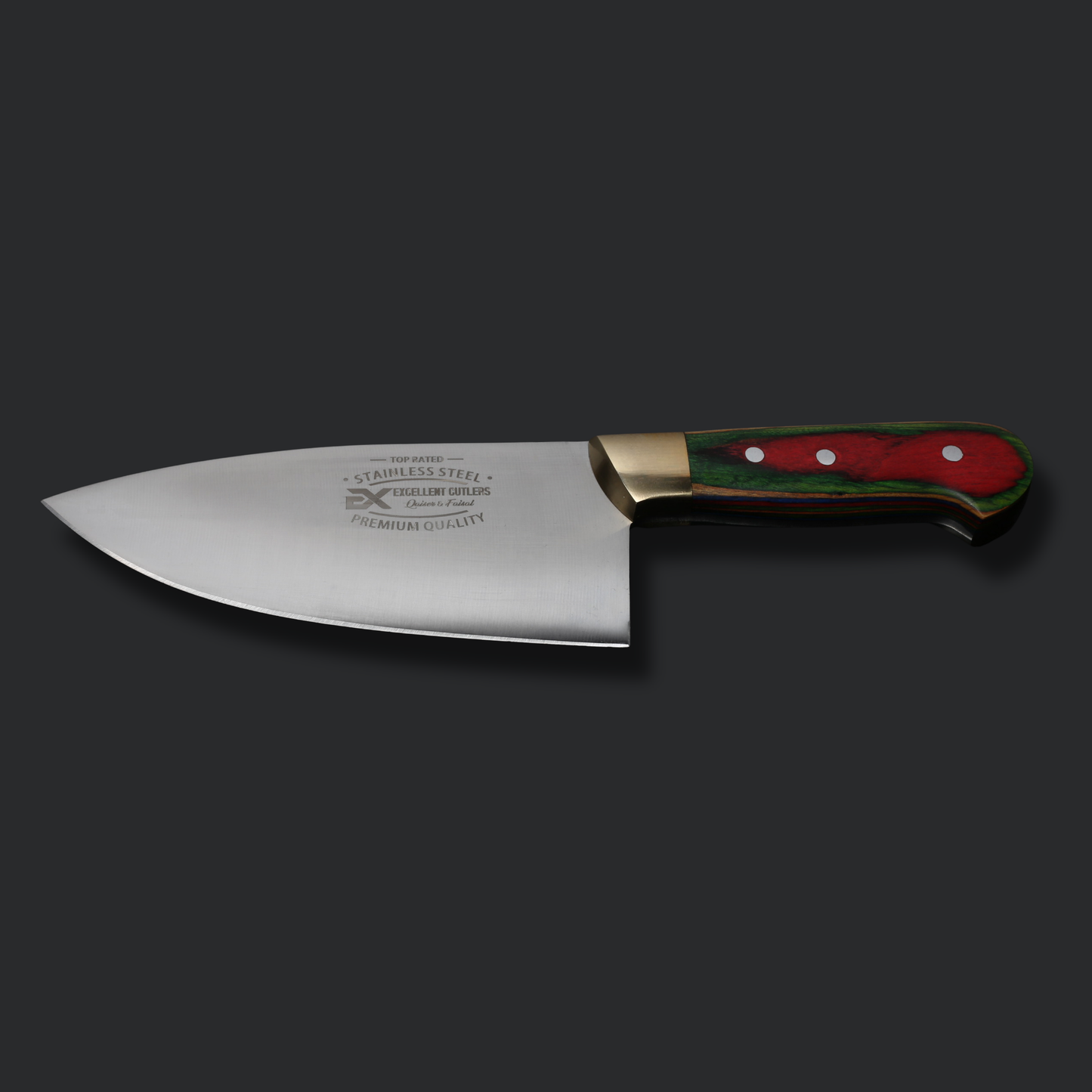 Handmade 3-Piece Luxury Chef & Butchering Knife Set | Japanese Stainless Steel Blades & Flat Grind