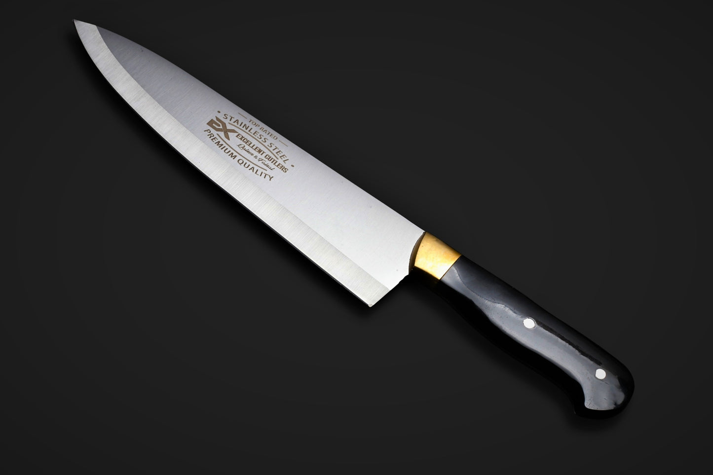 The Wazirabad Master Series: 10" Professional Slaughter Knife In Japanese Stainless Steel – Brass & Acrylic