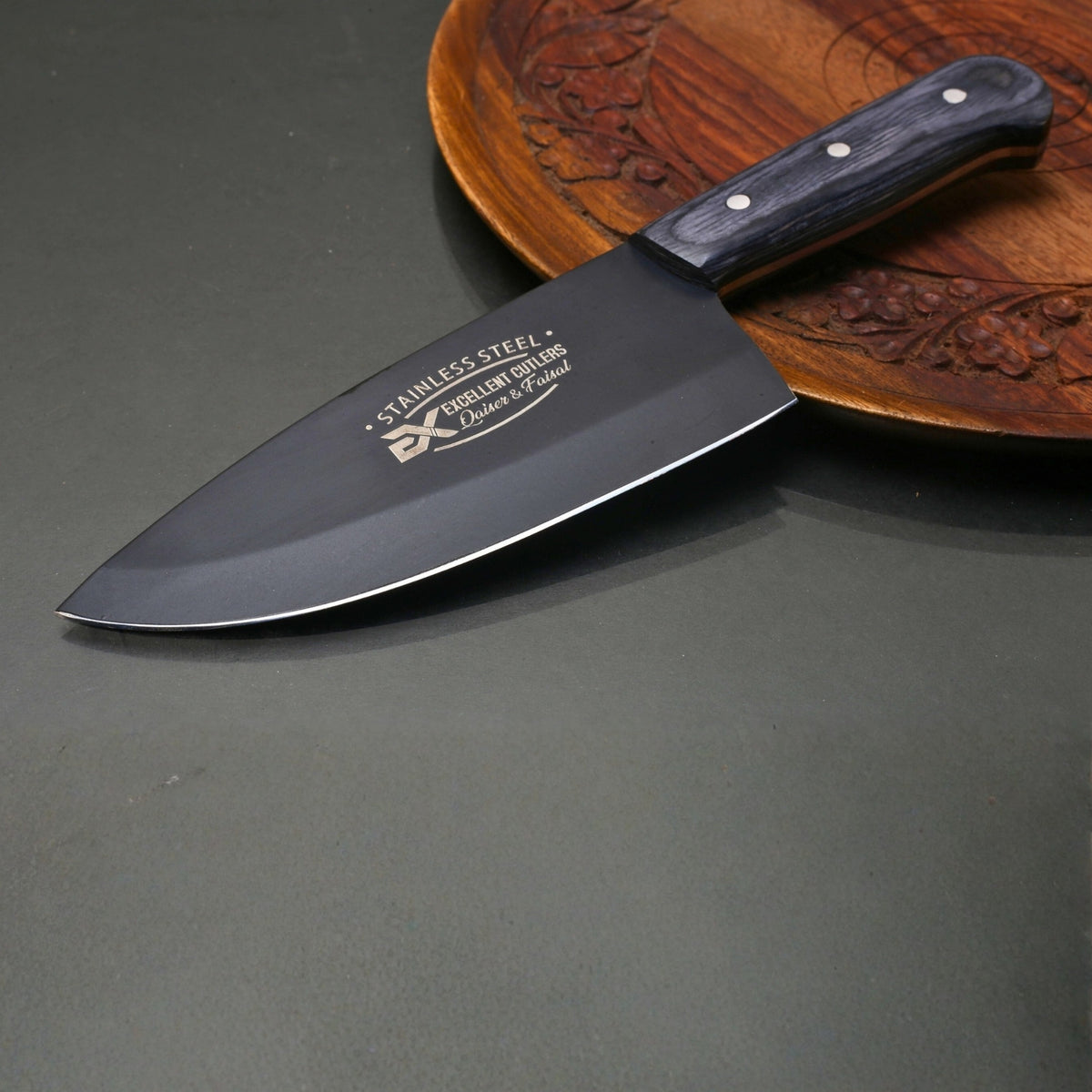 Excellent High Carbon Skinner – With Powder coating, Color Wood handle (Total length 10 inches) 