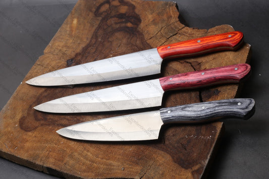 Excellent Premium Quality Slaughtering Set (3Pc) -12c27 | Blade Sizes 6" 8" 9" |