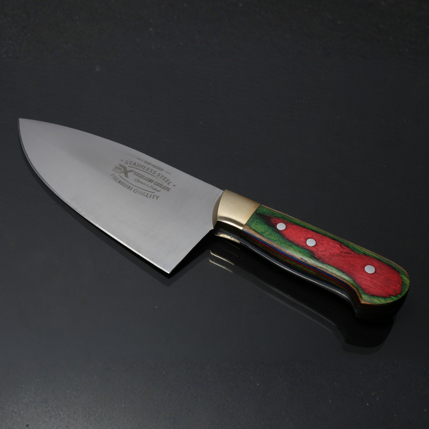 Handmade 3-Piece Luxury Chef & Butchering Knife Set | Japanese Stainless Steel Blades & Flat Grind