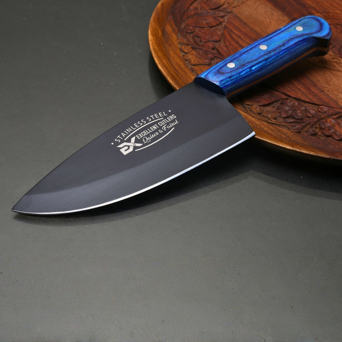Excellent High Carbon Skinner – With Powder coating, Color Wood handle (Total length 10 inches) 