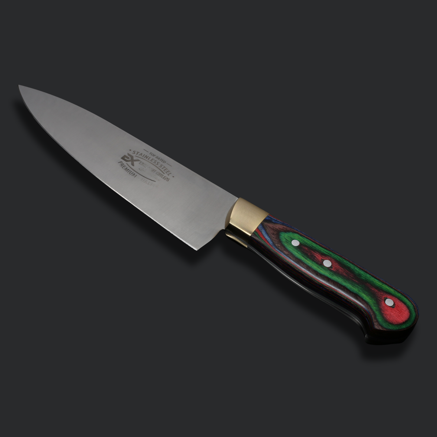 Handmade 3-Piece Luxury Chef & Butchering Knife Set | Japanese Stainless Steel Blades & Flat Grind