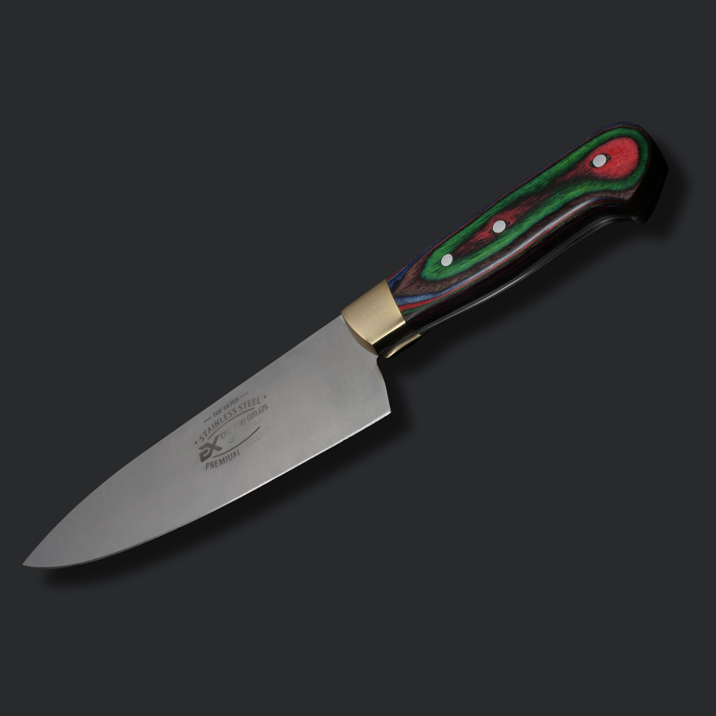 Handmade 3-Piece Luxury Chef & Butchering Knife Set | Japanese Stainless Steel Blades & Flat Grind