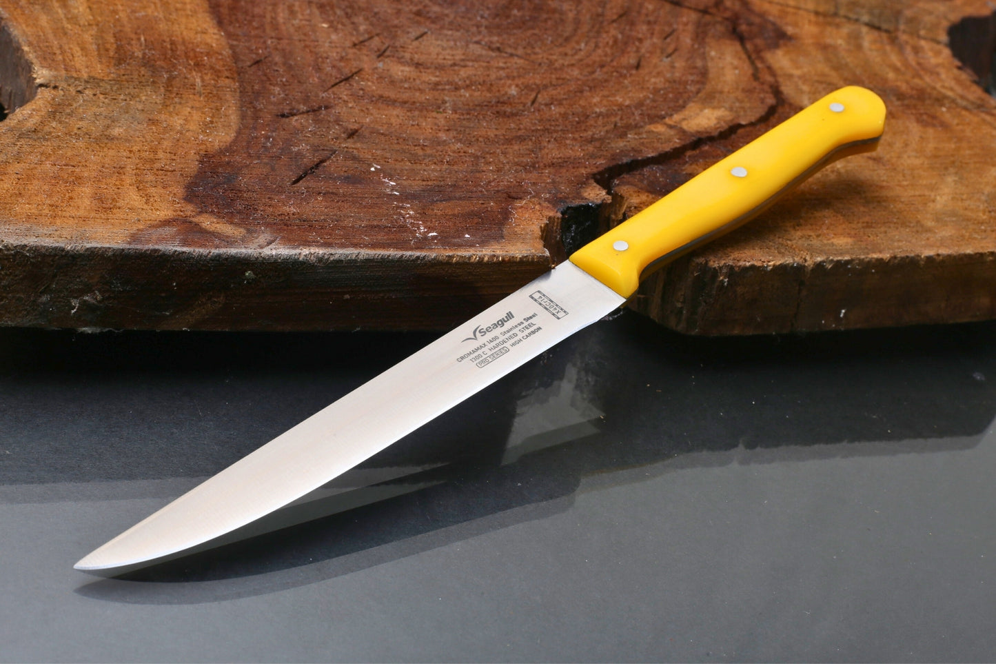 Seagull Chef Knife – Sleek Design, 13cr Chrome With Acrylic Handle ( Total length 9.3 inches)