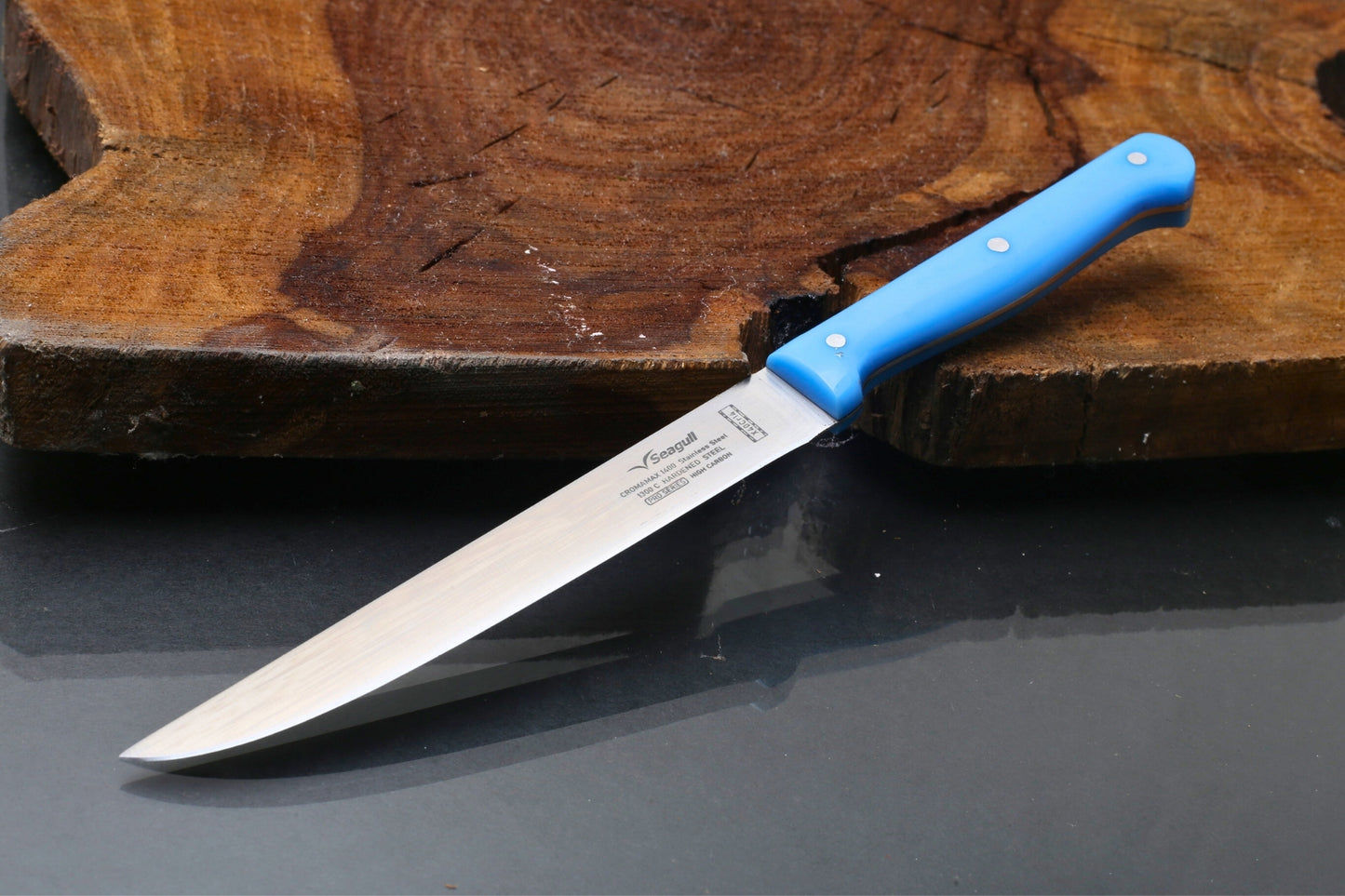 Seagull Chef Knife – Sleek Design, 13cr Chrome With Acrylic Handle ( Total length 9.3 inches)