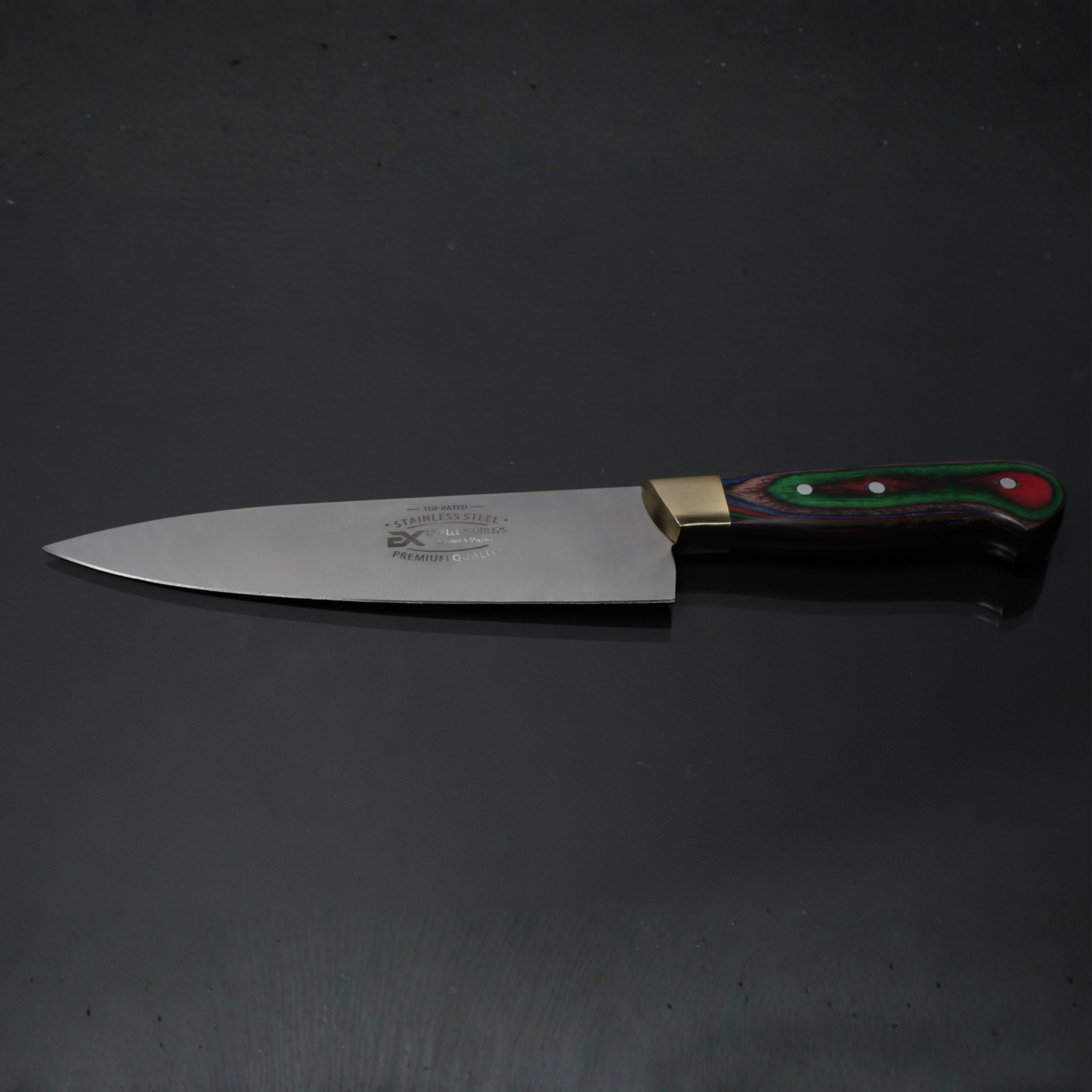 Handmade 3-Piece Luxury Chef & Butchering Knife Set | Japanese Stainless Steel Blades & Flat Grind