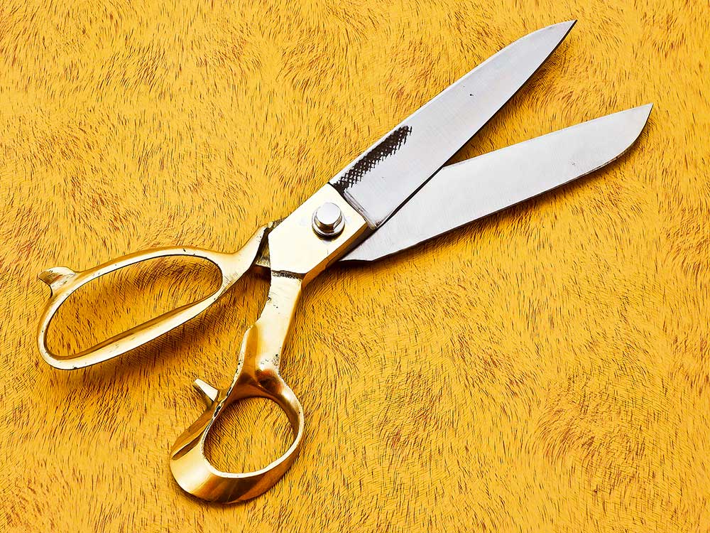 Brass Handle Professional Tailoring Scissors 12 Inches – High-Quality Scissors Made in Pakistan