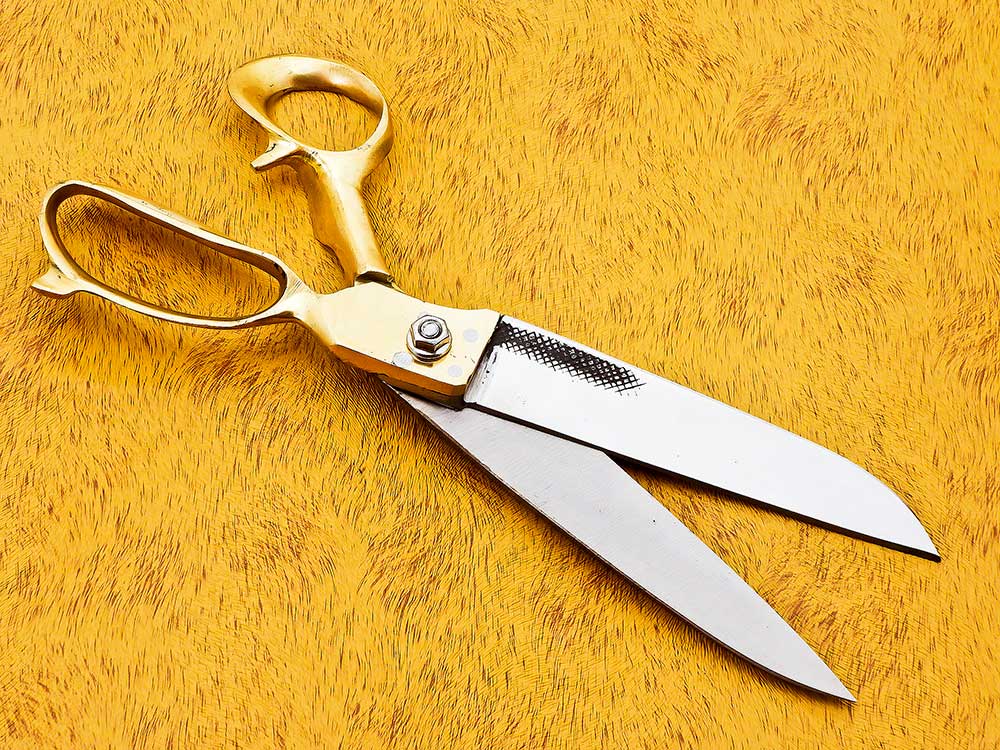 Brass Handle Professional Tailoring Scissors 12 Inches – High-Quality Scissors Made in Pakistan