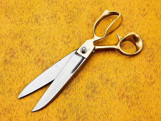 Brass Handle Professional Tailoring Scissors 11 Inches – High-Quality Scissors Made in Pakistan