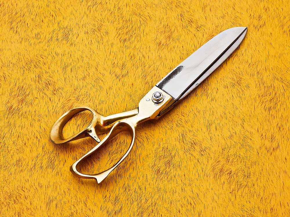 Brass Handle Professional Tailoring Scissors 11 Inches – High-Quality Scissors Made in Pakistan