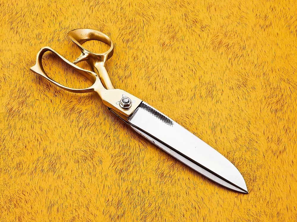 Brass Handle Professional Tailoring Scissors 11 Inches – High-Quality Scissors Made in Pakistan