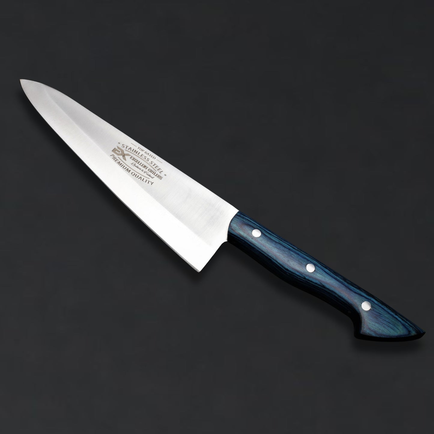 Nova Chef Knife | Classic European/French Chef Knife , 7.7" 12C27 Stainless Steel With Color Pakkawood Handle