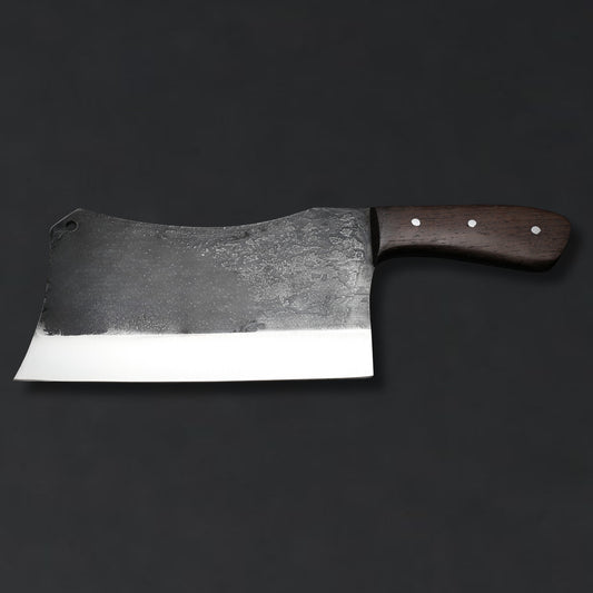 Handcrafted "The WengeTitan Cleaver" For Kitchen & Camping Use In Weight Of 780 Gram