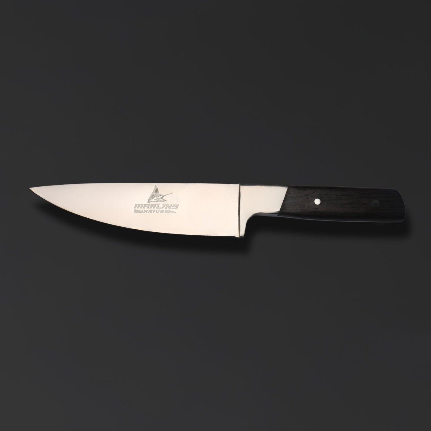 Marlins Made In Italy Premium Culinary & Butchering Knife – J2 Steel, 7" Blade with African Wenge Wood Handle
