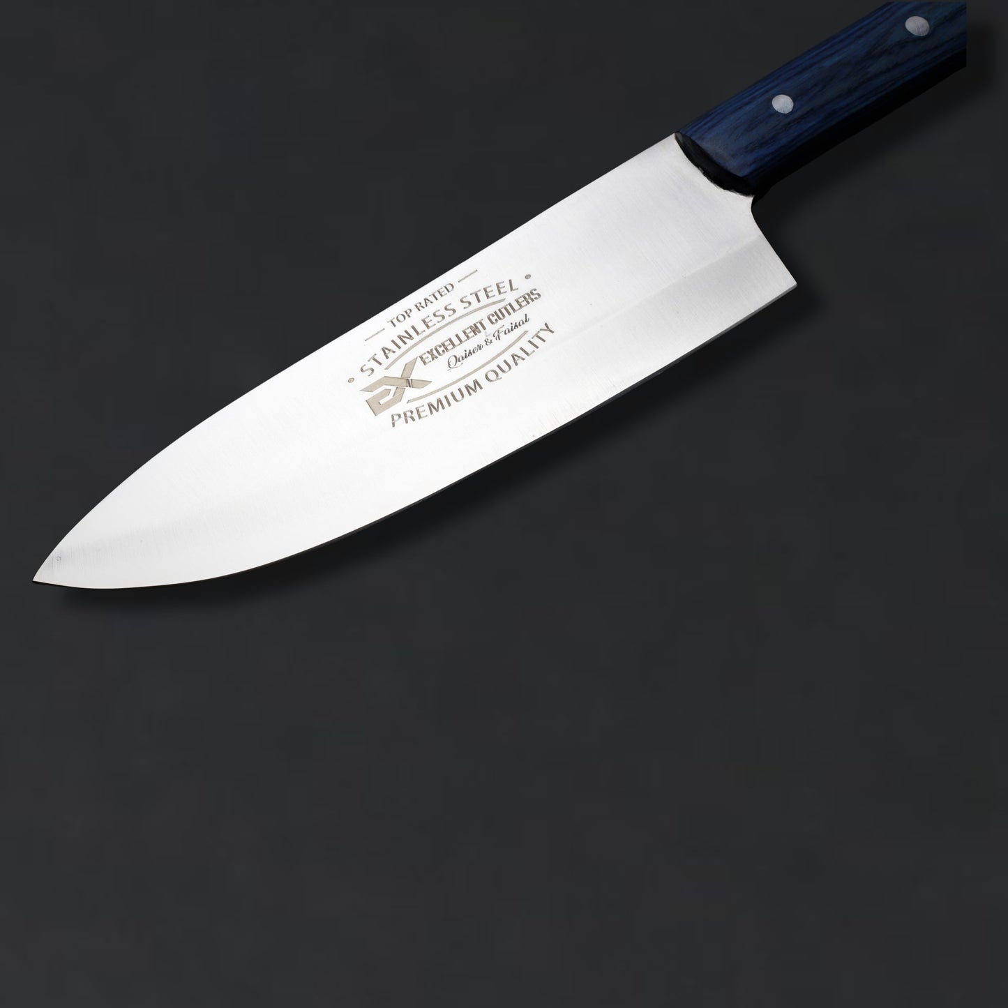 Handmade 7-Inch Fixed Blade Knife | 12C27 Stainless Steel with Satin Finish & Pakka Wood Handle | Premium Outdoor & Utility Cutlery
