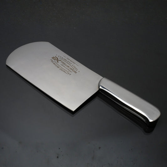 Excellent Cutlers & Knives Pro Cleaver, Heavy-Duty Full Tang Stainless Steel Butcher Cleaver (1.25KG, 12c27 Steel, Mirror Polish)