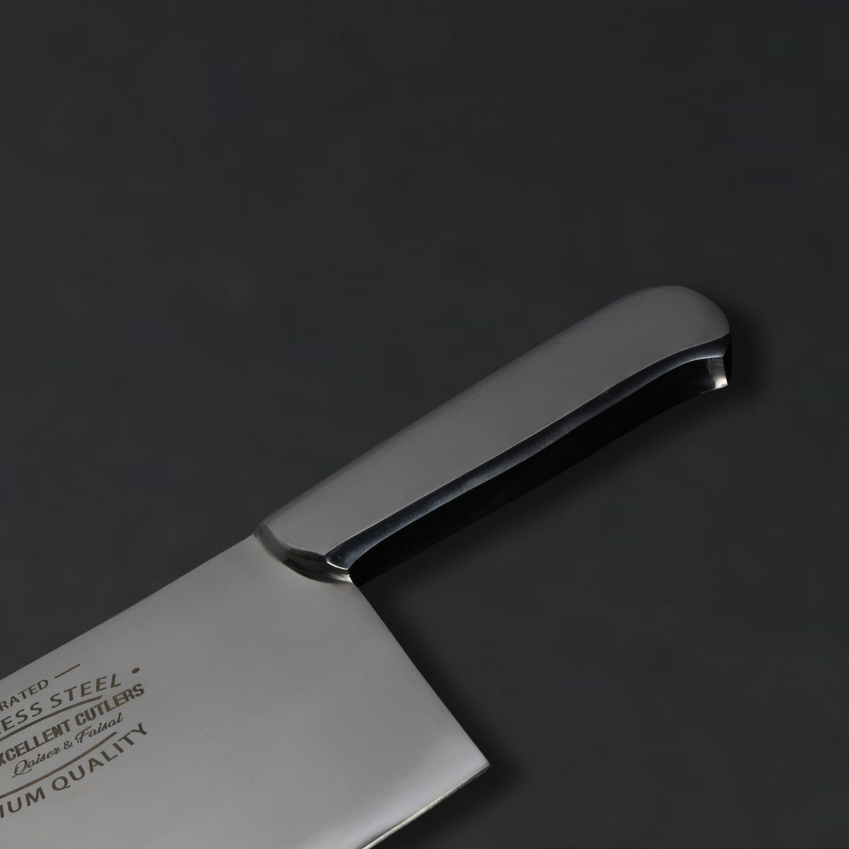 Excellent Cutlers & Knives Pro Cleaver In 1KG, Full Tang Stainless Steel Butcher Cleaver (12c27 Steel, Mirror Polish)
