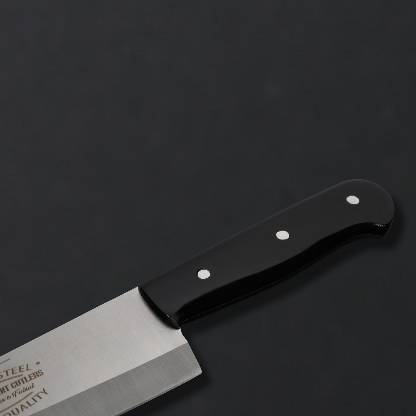 Premium 8" J2 Stainless Steel Chef & Butcher Knife – Hollow Grind Drop Point with Color Acrylic Handle