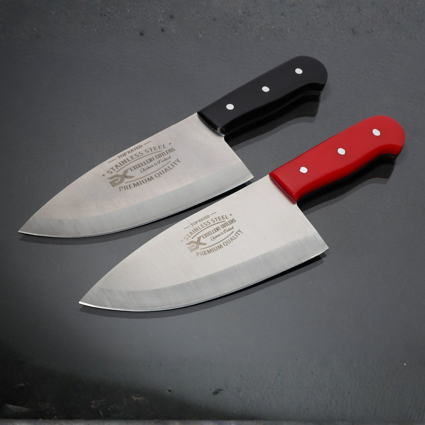 Wazirabad Custom 6-Inch Drop Point Hunting & Skinner Knife | Colored Acrylic Handle & Satin Finish