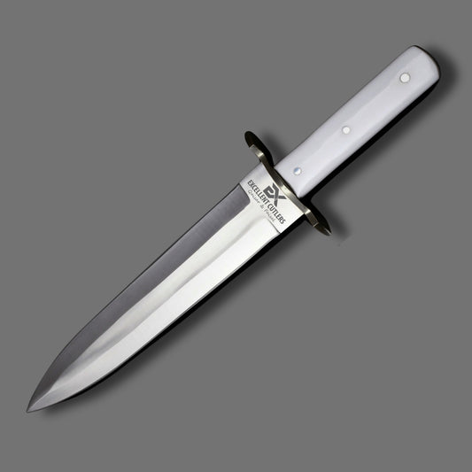 Premium Naizah In Total Length Of 14.5 Inches & White Acrylic Handle – 12C27 Stainless Steel