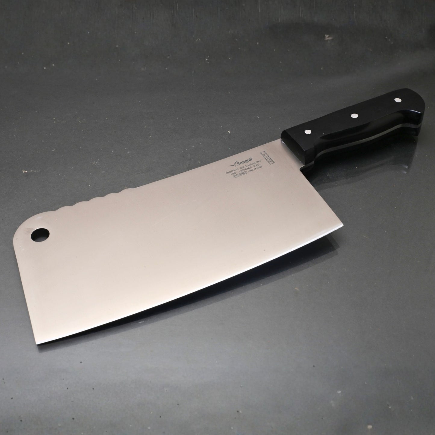 Seagull 1Pc Cleaver X40Cr14 Satinless Steel With Acrylic Handle (Total length 12.5 inches )